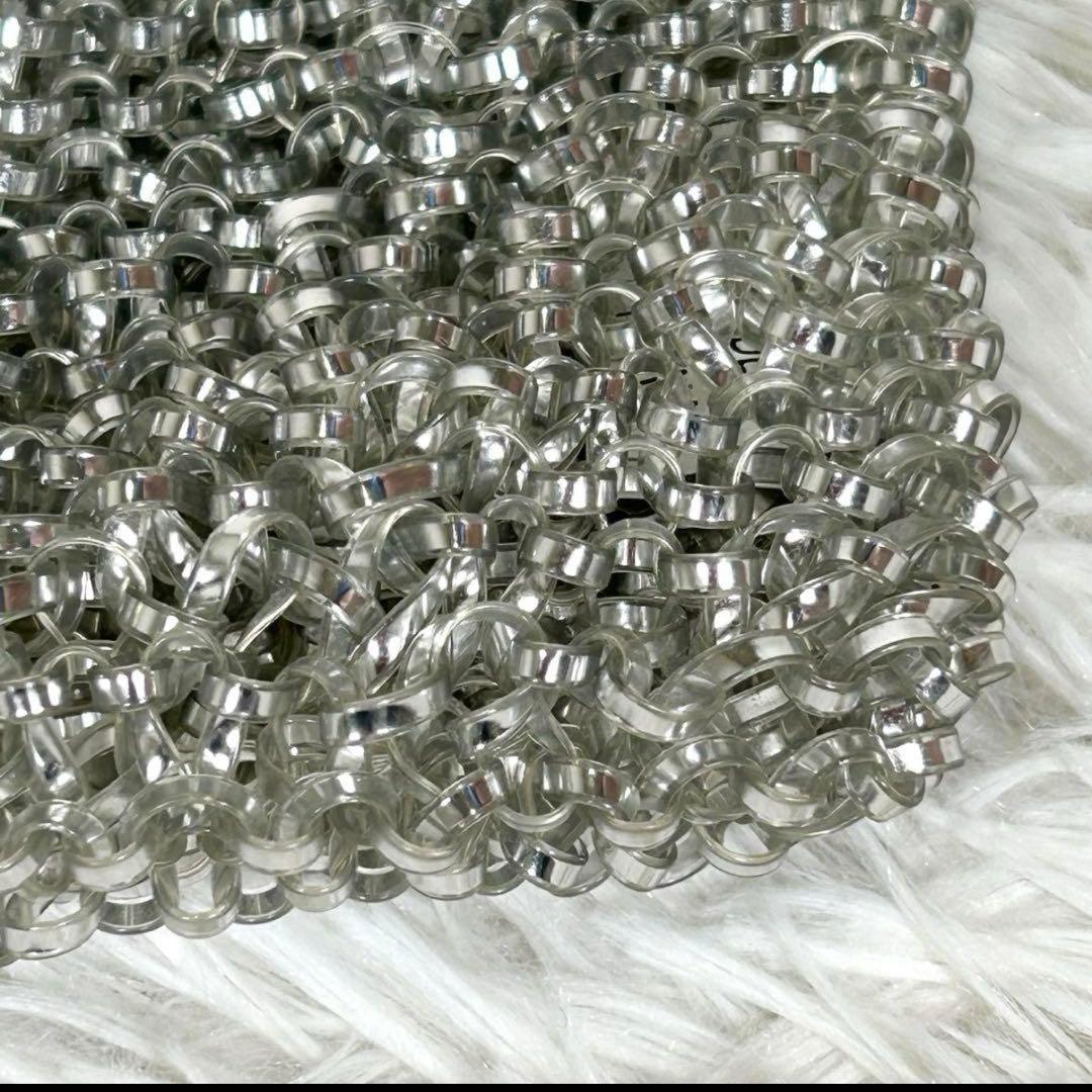 【極美品】ANTEPRIMA　アンテプリマ　ワイヤーバッグ　シルバー リボン