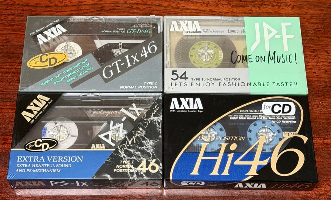 レア未使用品】カセットテープ AXIA 80年代 4本セット - メルカリ