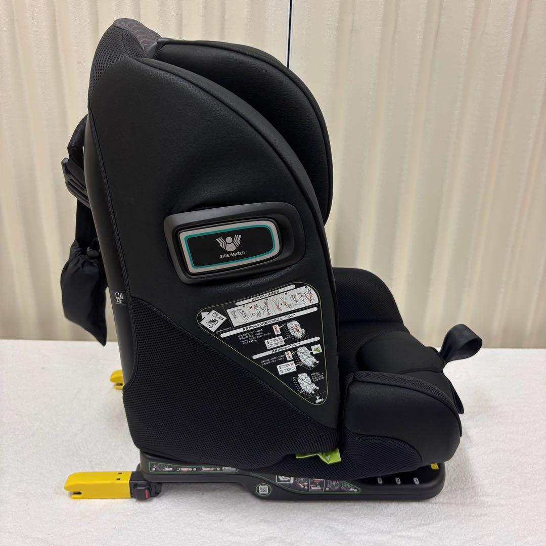 クリーニング済 美品 アップリカ フォームフィット ISOFIX ブラック