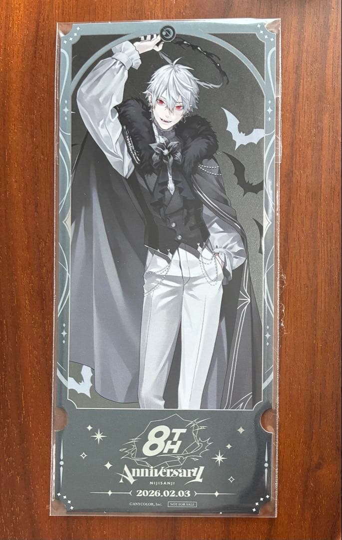 にじさんじ 8th Anniversary 8周年 特典 チケット風カード 葛葉 - メルカリ