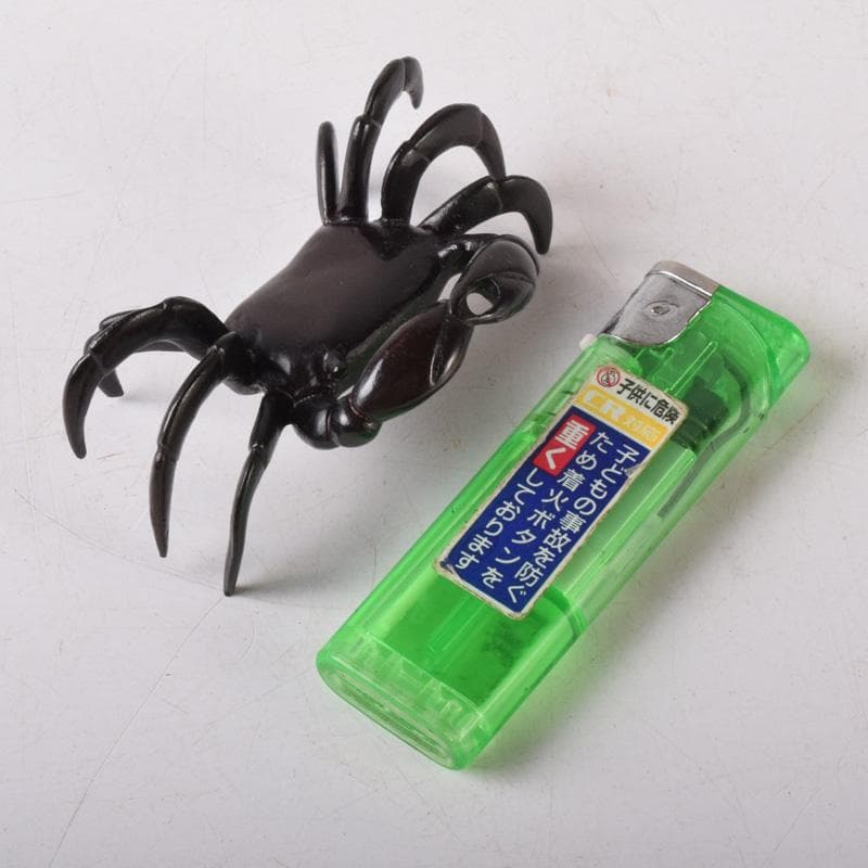 茶道具　唐銅風炉師　藤井宗喜作　砂張銅　蟹　蓋置　共箱　C　7516