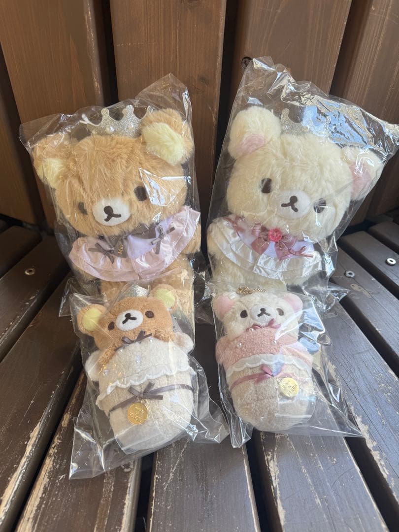 リラックマ Maison de FLEUR コラボ ぬいぐるみ4個セット リラックマ - 【限定】リラックマ×Maison de FLEUR スペシャルコラボ