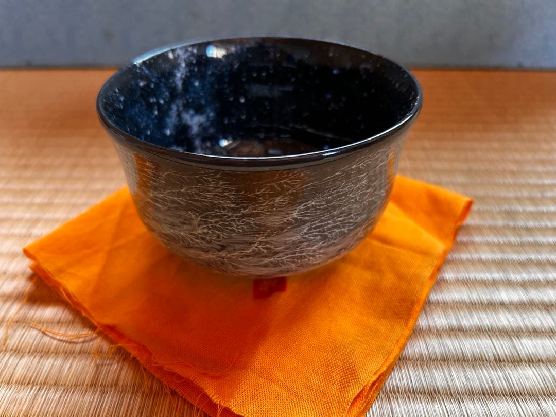 豊瑞軒 十三代臥牛窯 悟龍作 銀河流星 茶碗