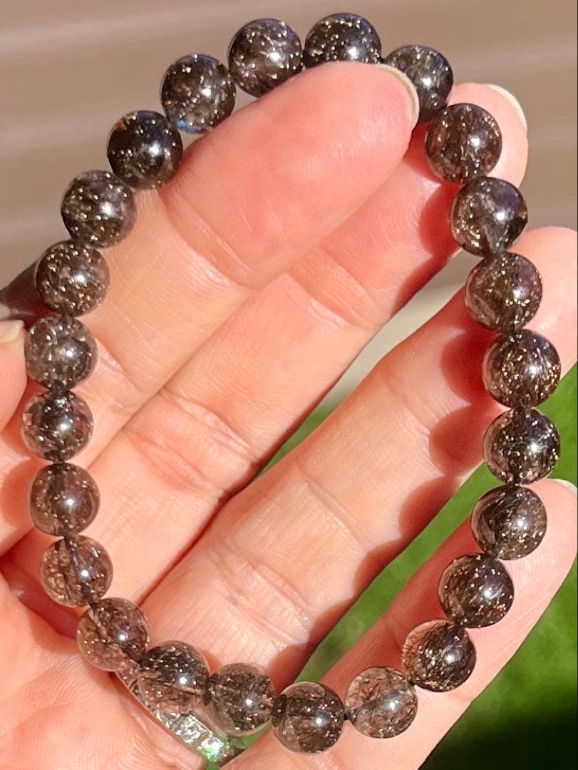 希少✳︎ブラックブロンズルチルクォーツ財運を築く✳︎勝負強さルチル沢山