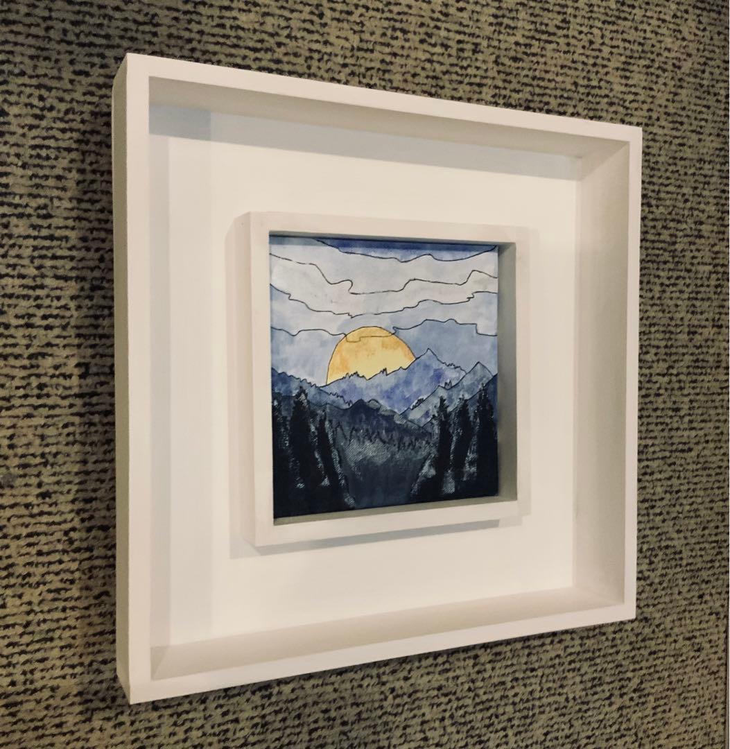 公募展入選作家による現代アート作品　マウンテンNo.1