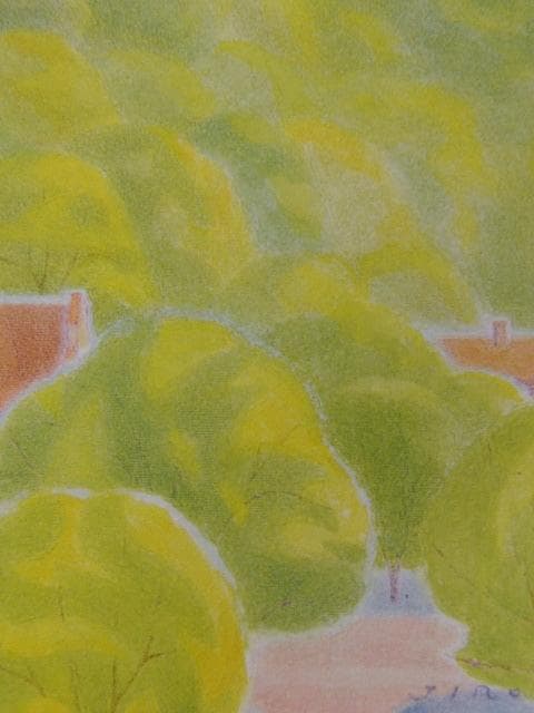 五十嵐二朗、【ブルクハウゼンの古城】、希少な額装用画集より