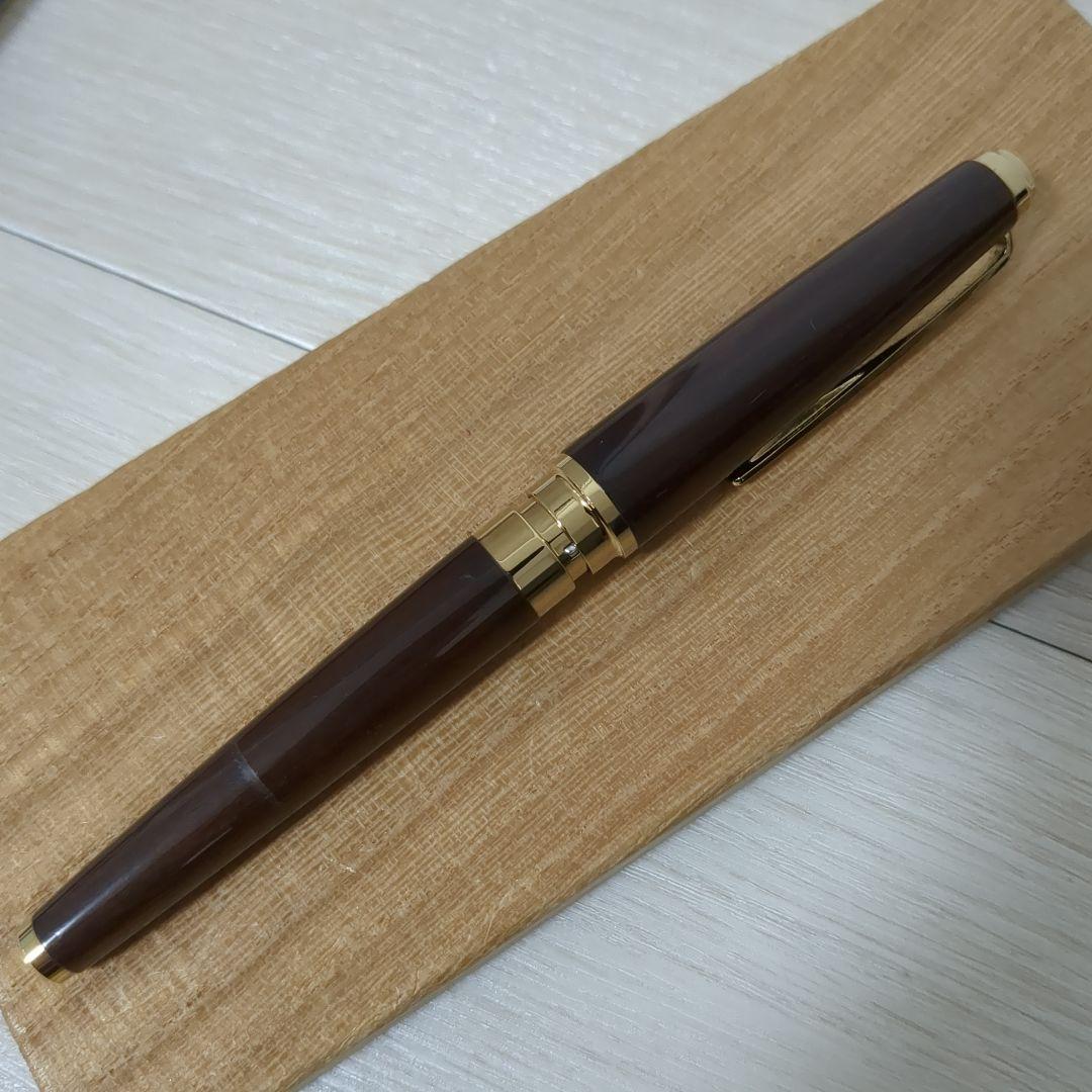 セーラー万年筆 ペン先18K 銘木シリーズ 鉄刀木 PILOTインクセット