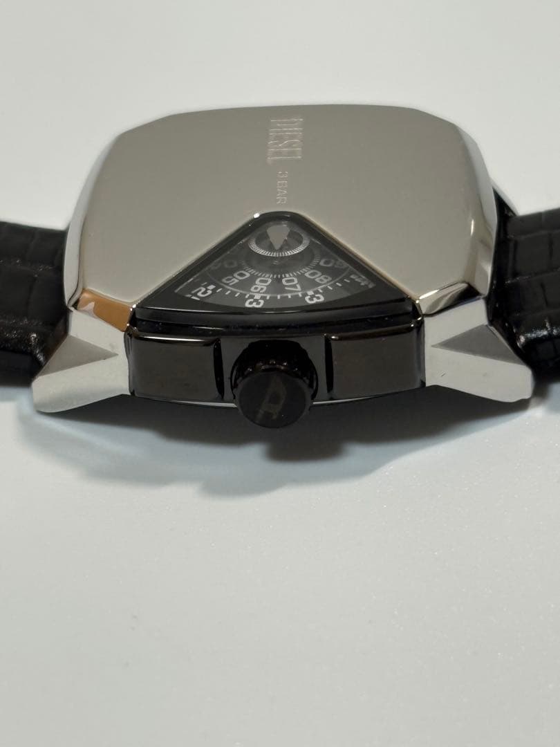 【美品】DIESEL ディーゼル D.V.A DZ-2153 革ベルトブラック