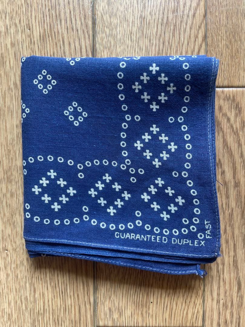 希少　2枚セット　GUARANTEED DUPLEX ネイビー バンダナ　ドット