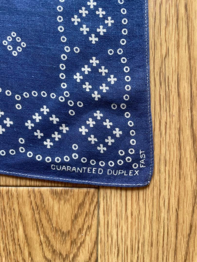 希少　2枚セット　GUARANTEED DUPLEX ネイビー バンダナ　ドット