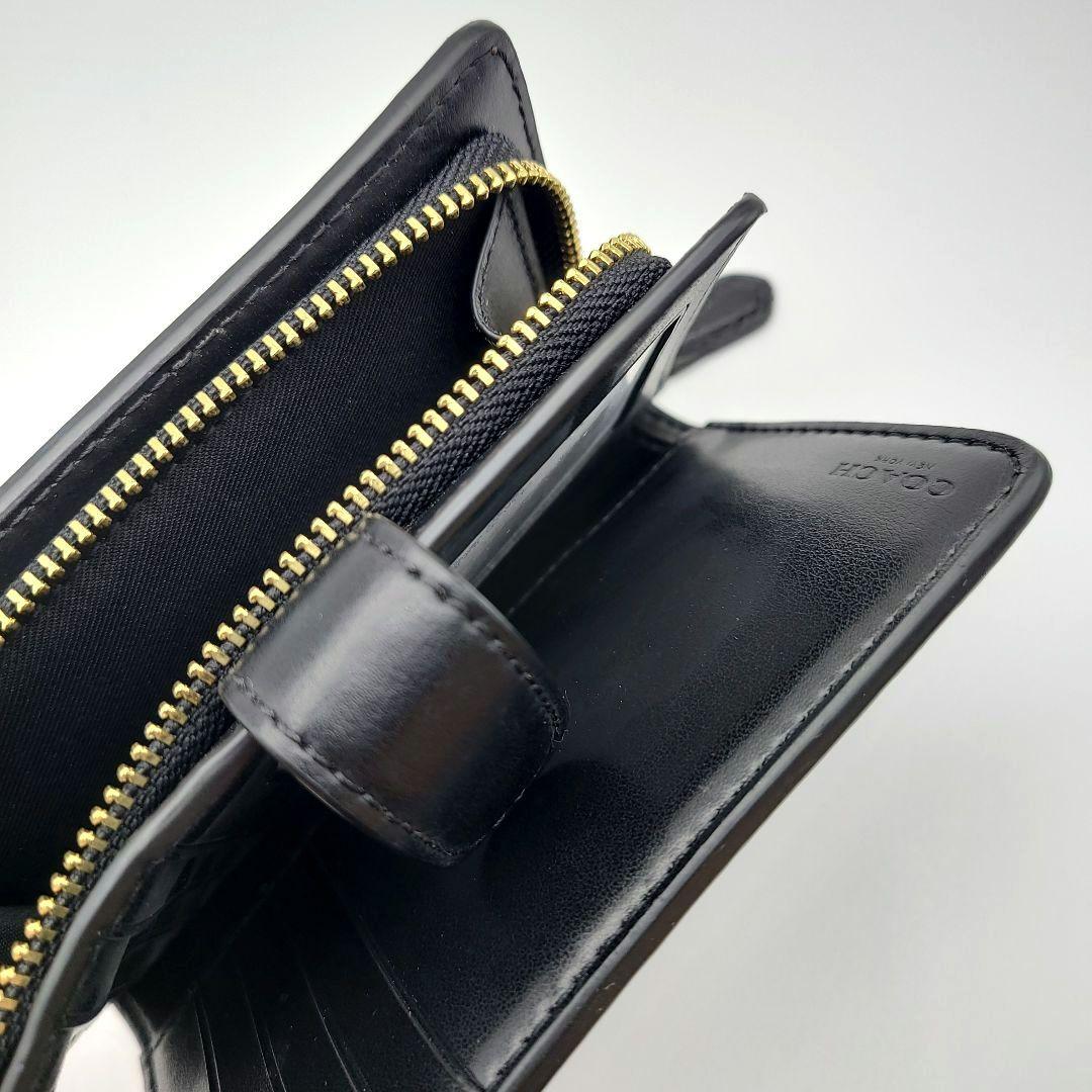 COACH 折り財布 新品 ブラウン ブラック 小銭入れ お札入れ レディース