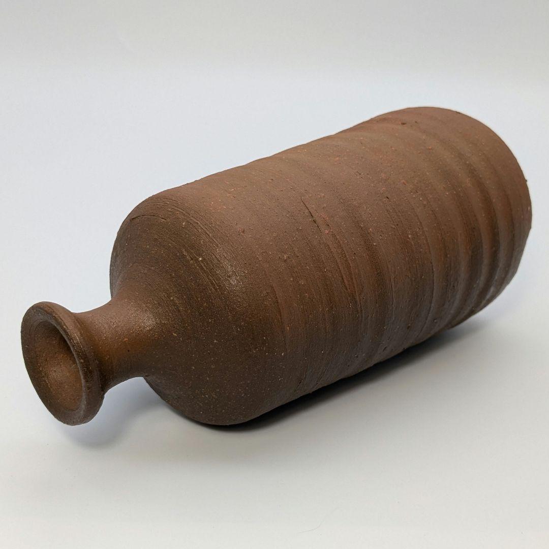 人間国宝 伊勢崎淳 備前焼 徳利花入 合箱 一輪挿し花瓶 花器 フラワー