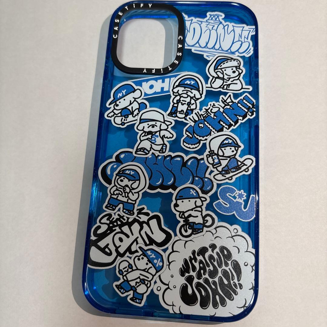 Casetify スマホケース ステッカー風 青 iPhone 16 Plus - メルカリ