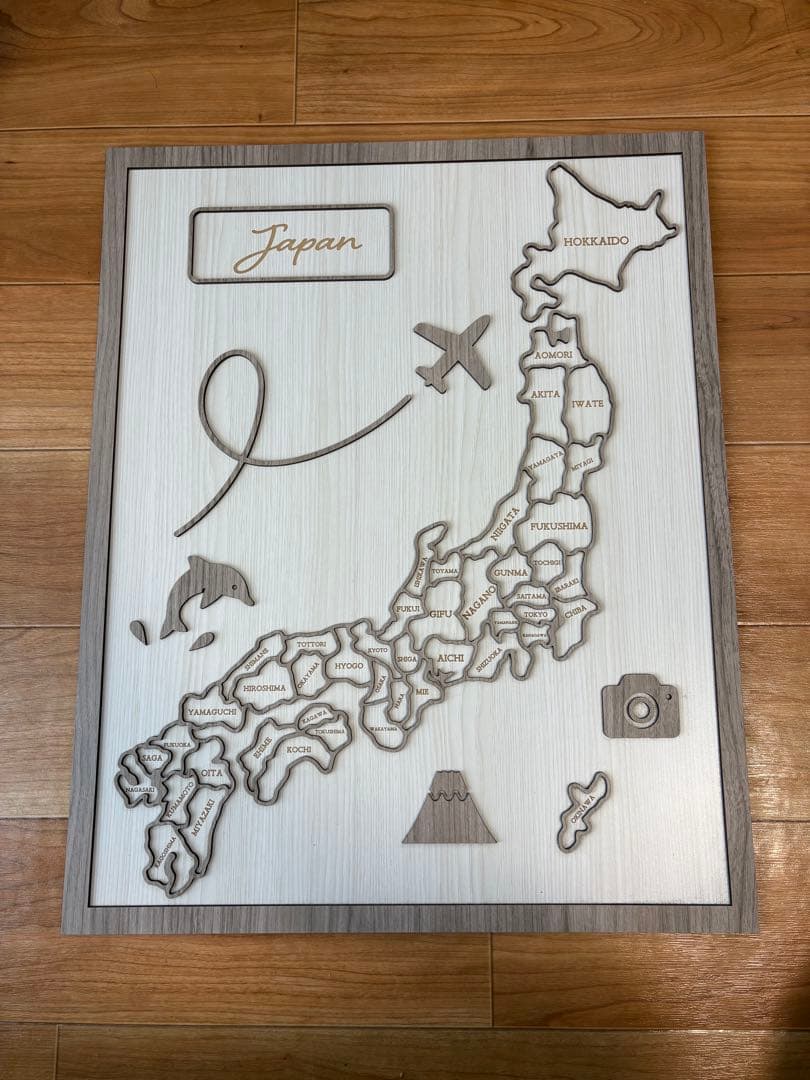 日本地図 木製ウェルカムボード　パズル Amazon.co.jp: 木製知育パズル 日本地図 : おもちゃ 日本地図 木製
