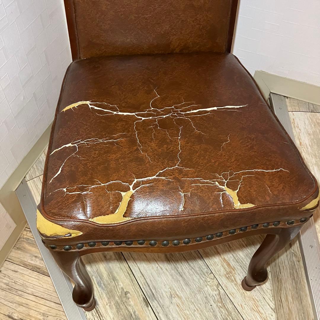 訳あり マルニ ベルサイユ ダイニングチェア 椅子 猫脚 DIY 張り替え用