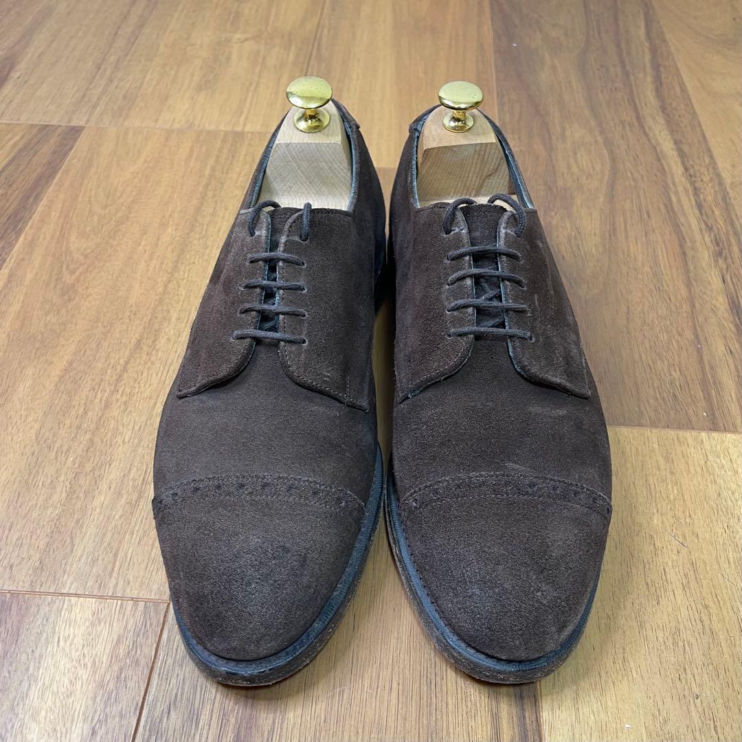 JOSERH CHEANEY ＆SONS ダークブラウン スエード　ブローグ