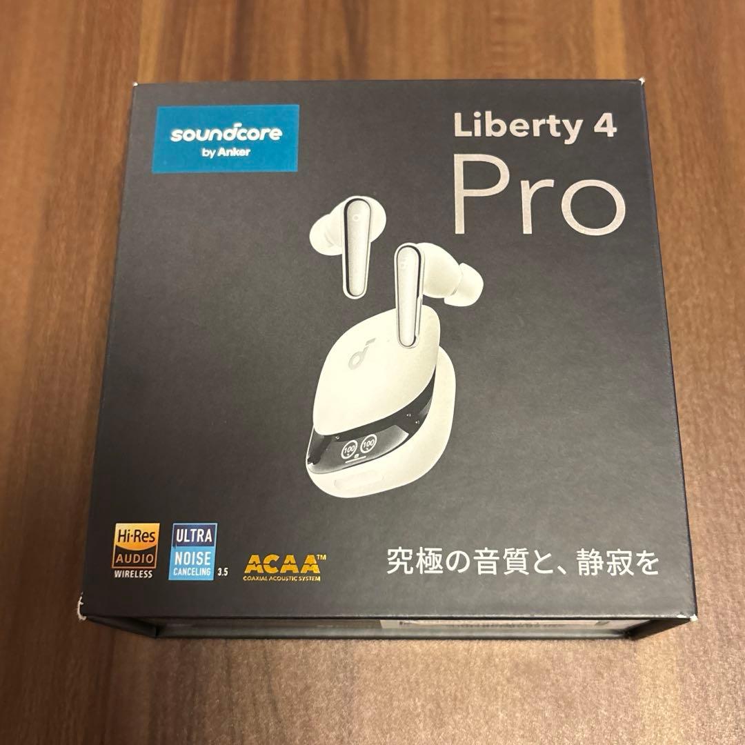 Anker Soundcore Liberty 4 Pro パールホワイト soundcore Liberty 4 Pro, écouteurs sans fil à réduction de bruit