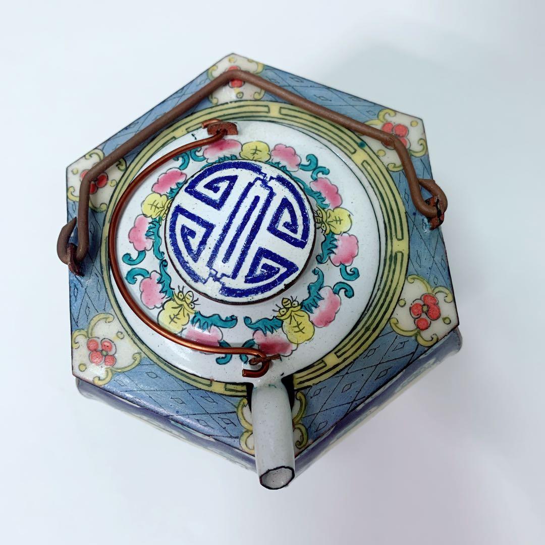 中国 徳利 六角酒器 チロリ 熱燗 大明宣徳 アンティーク ヴィンテージ