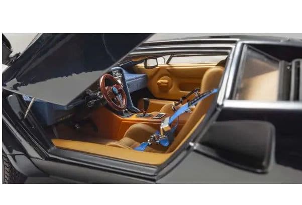 専用品≫美品　京商カウンタック　ウォルターウルフ　ダークブルー　1/18