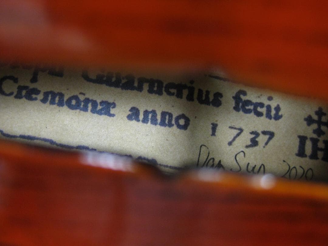 【新作工房製】 ガルネリモデル 2020年製 バイオリン 4/4 付属品セット