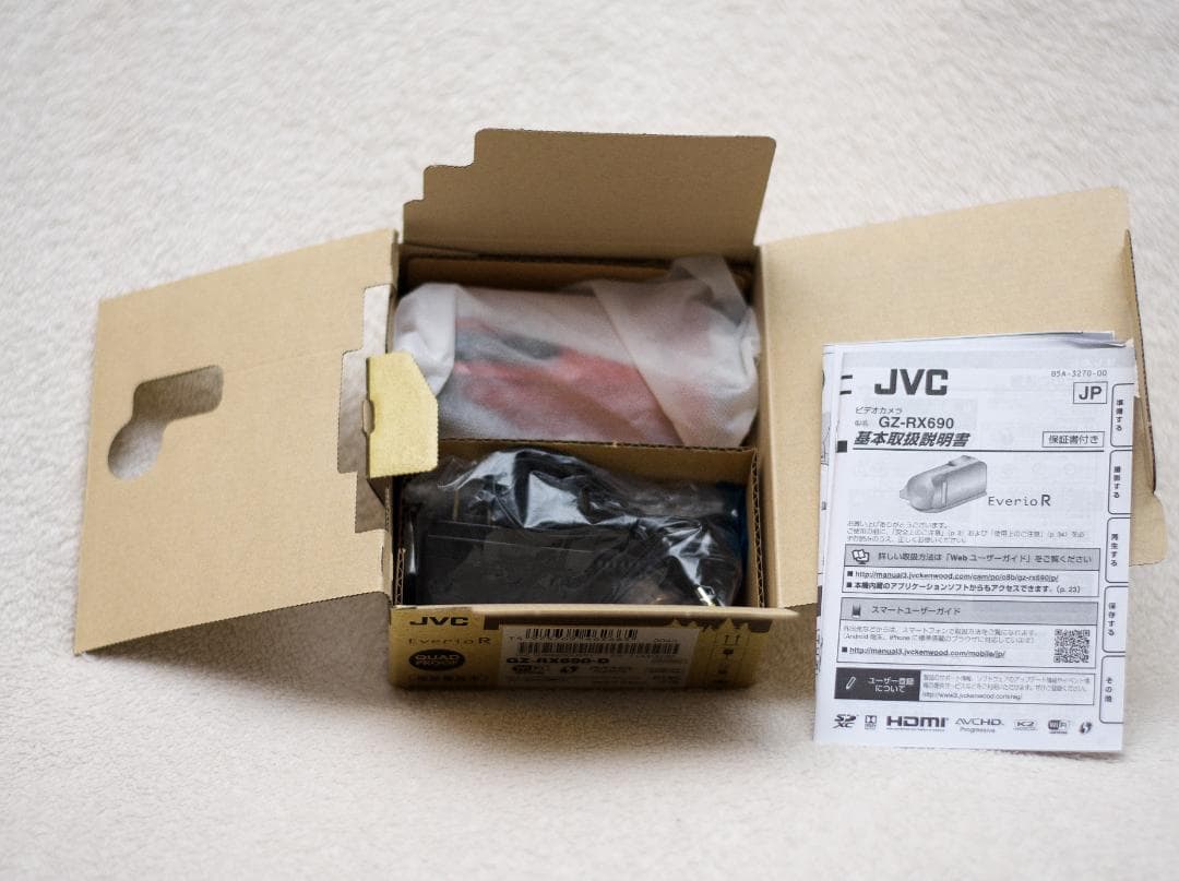 【美品】Everio R GZ-RX690-D フルHD 60倍 ビデオカメラ 美品】Everio R GZ-RX690-D フルHD 60倍 ビデオカメラ JVC Everio R GZ