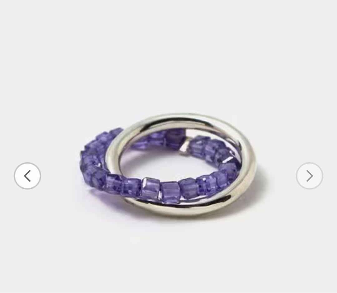 週末セール　新品　KOWGA×GAGAN Doubly アメジストリング