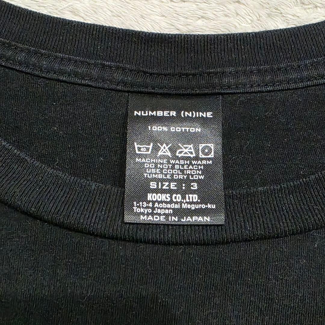 ナンバーナイン ミッキーTシャツ 3 ブラック ディズニー リアム