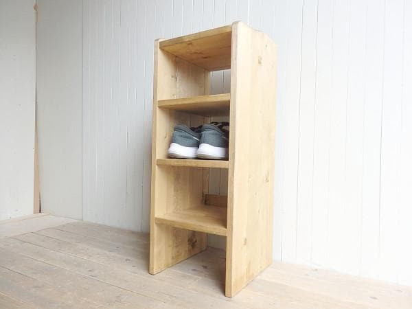 引き取り限定11/3まで・東京都江東区木場】シューズラック 木 アイアン