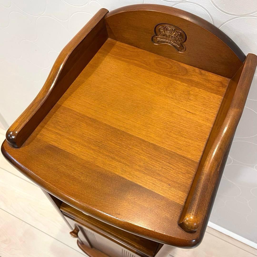 アケボノ 曙工芸 木製電話台 キャビネット 昭和レトロ クラシック家具