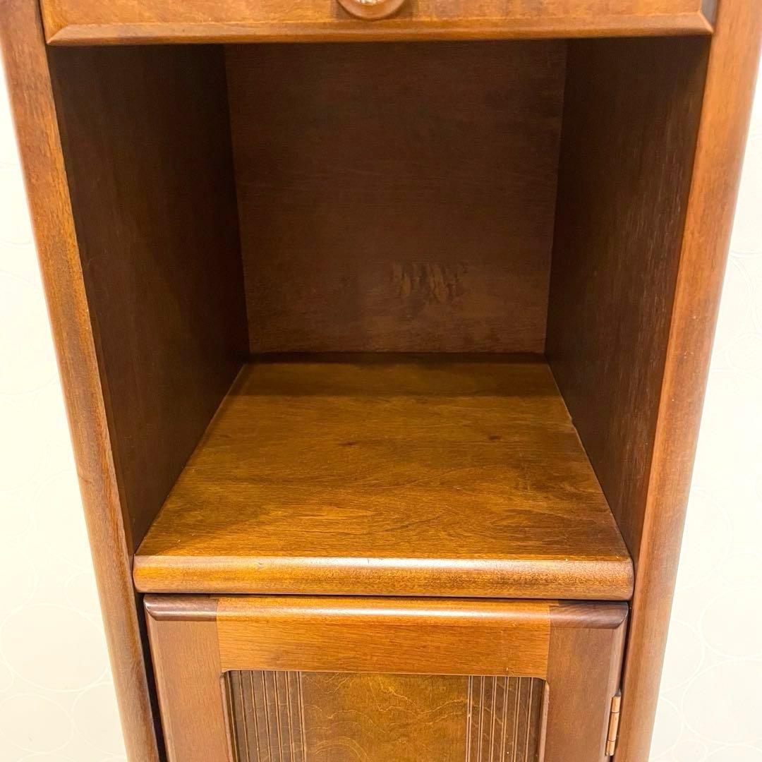 アケボノ 曙工芸 木製電話台 キャビネット 昭和レトロ クラシック家具