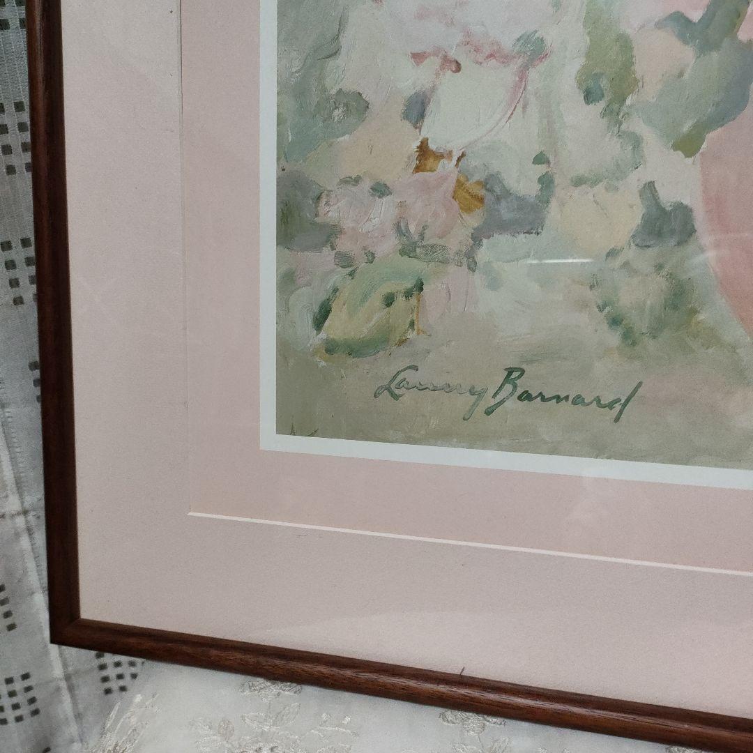 額付きヴィンテージポスター パステルローズ