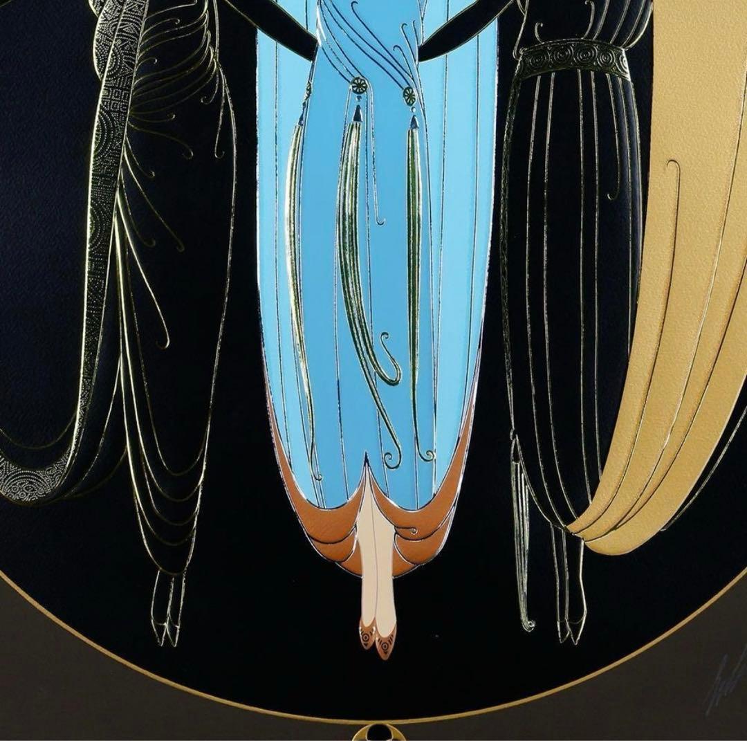 エルテ「ウェイティングレディース」シルクスクリーン 直筆サイン 証明シール