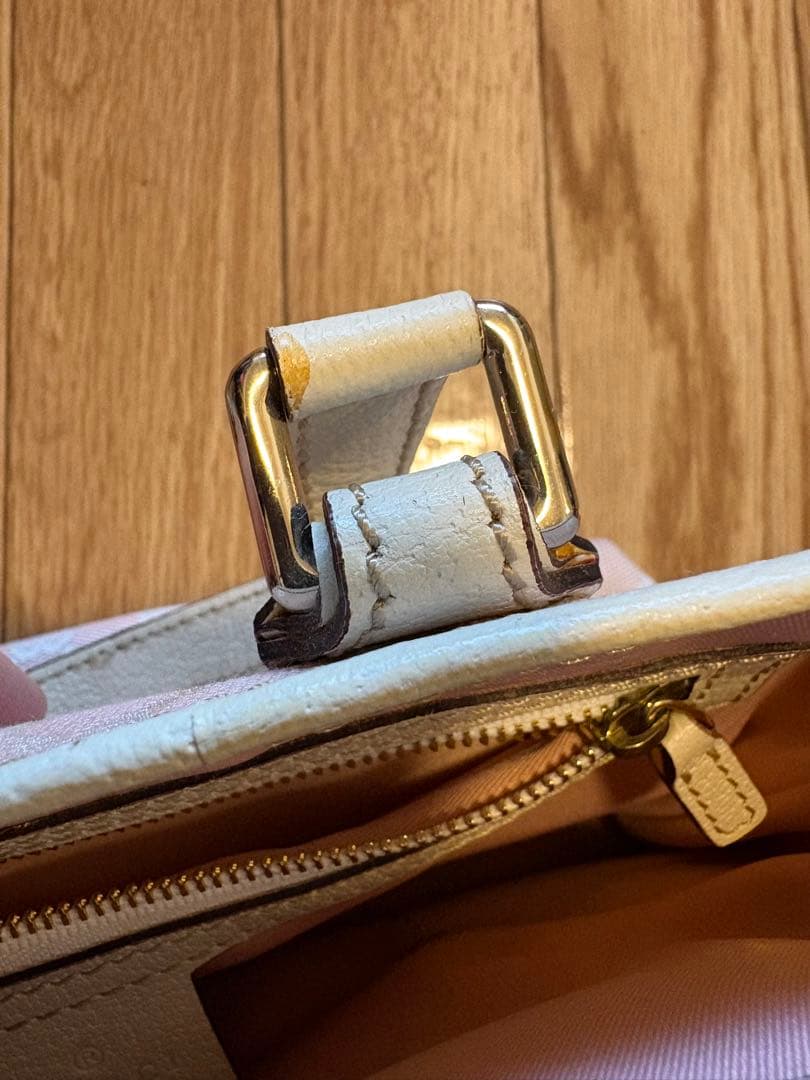 GUCCI シェリーライン ハンドバッグ ミニ ピンク チャーム付き