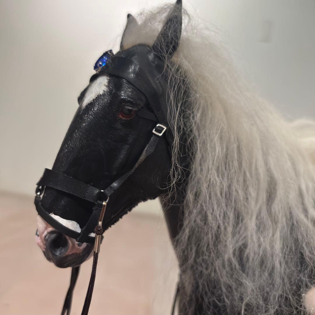 リアル BIGサイズ 馬 シャイヤー 輓馬 フィギュア - メルカリ