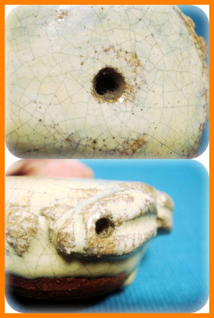 370『蟹 水滴』陶器　/骨董品 古美術 アンティーク 古玩