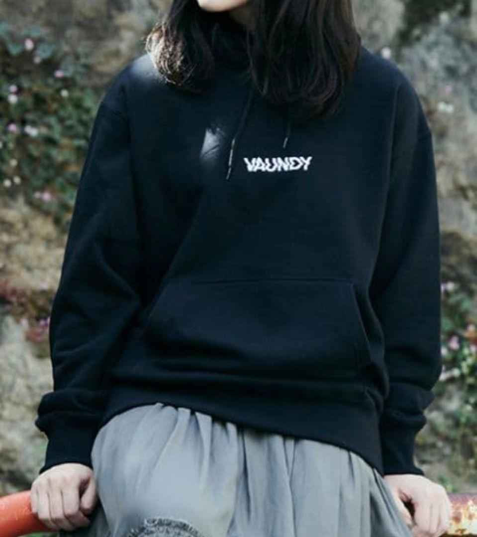 VAUNDY バウンディ 刺繍 ロゴ パーカー M 黒 グッズ - メルカリ