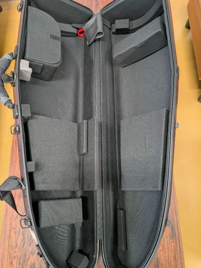 DACNx-1sテナーバス用トロンボーンセミハードケーススパークルダークシルバー