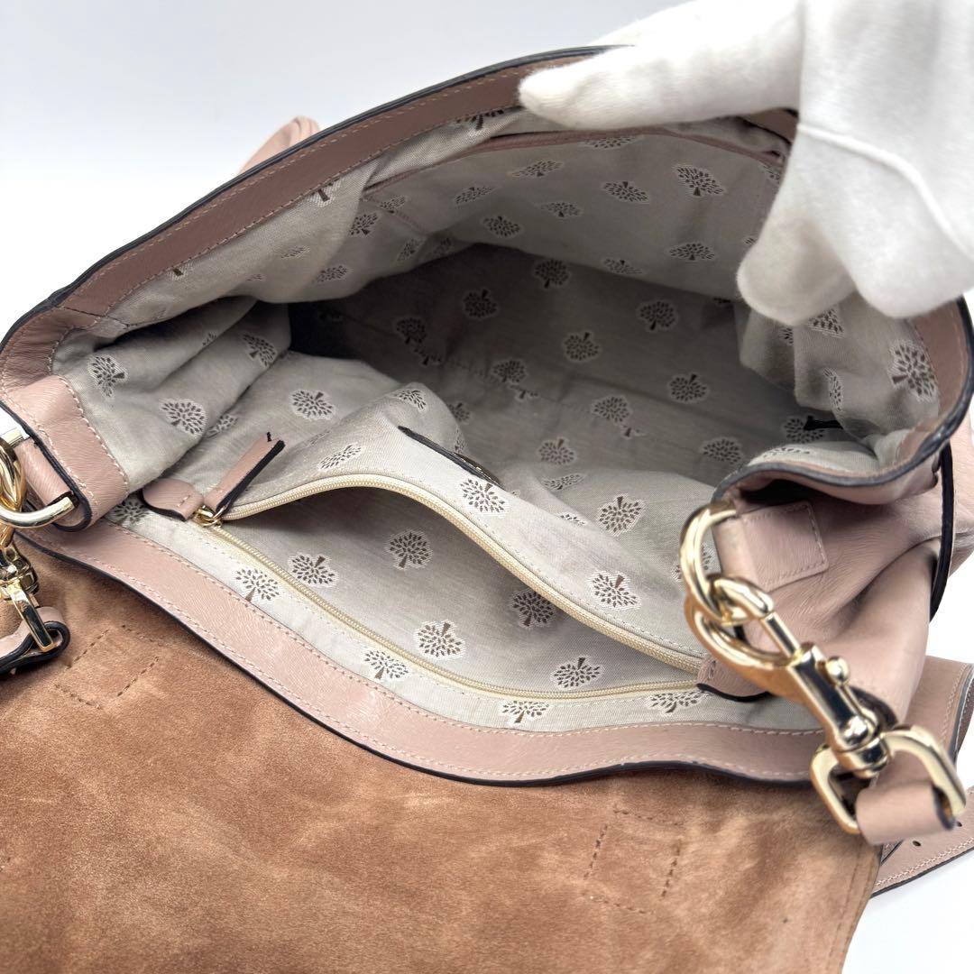 Mulberry アレクサ ショルダーバッグ 2way ブラウン サーモンピンク