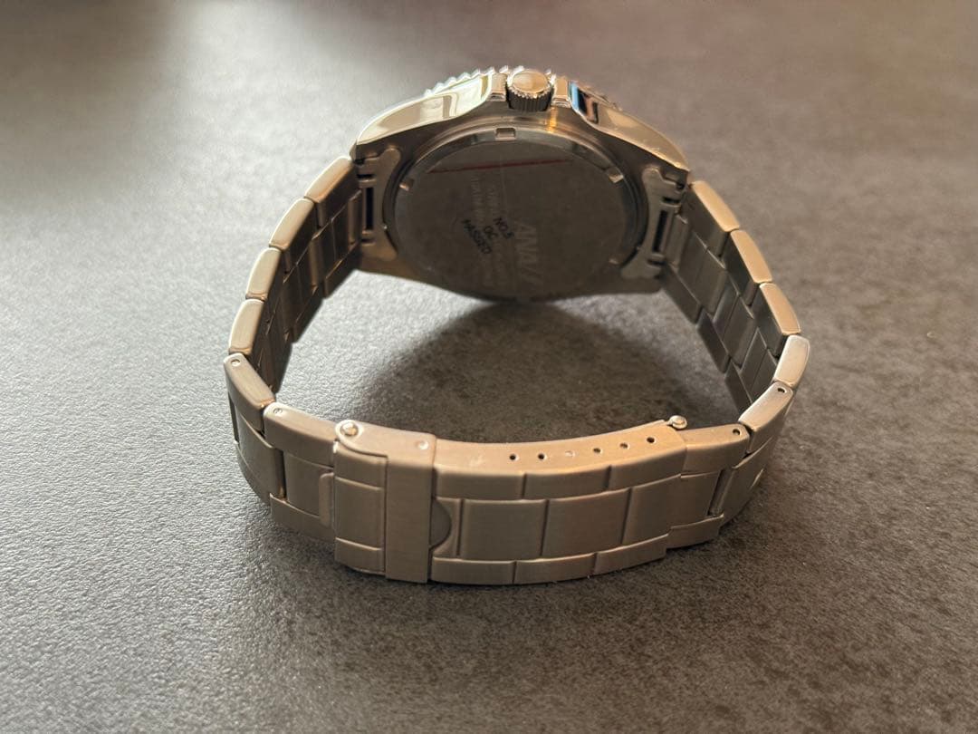 最終価格　新品未使用　時計　腕時計　ANA 機内販売　シルバー　ネイビー