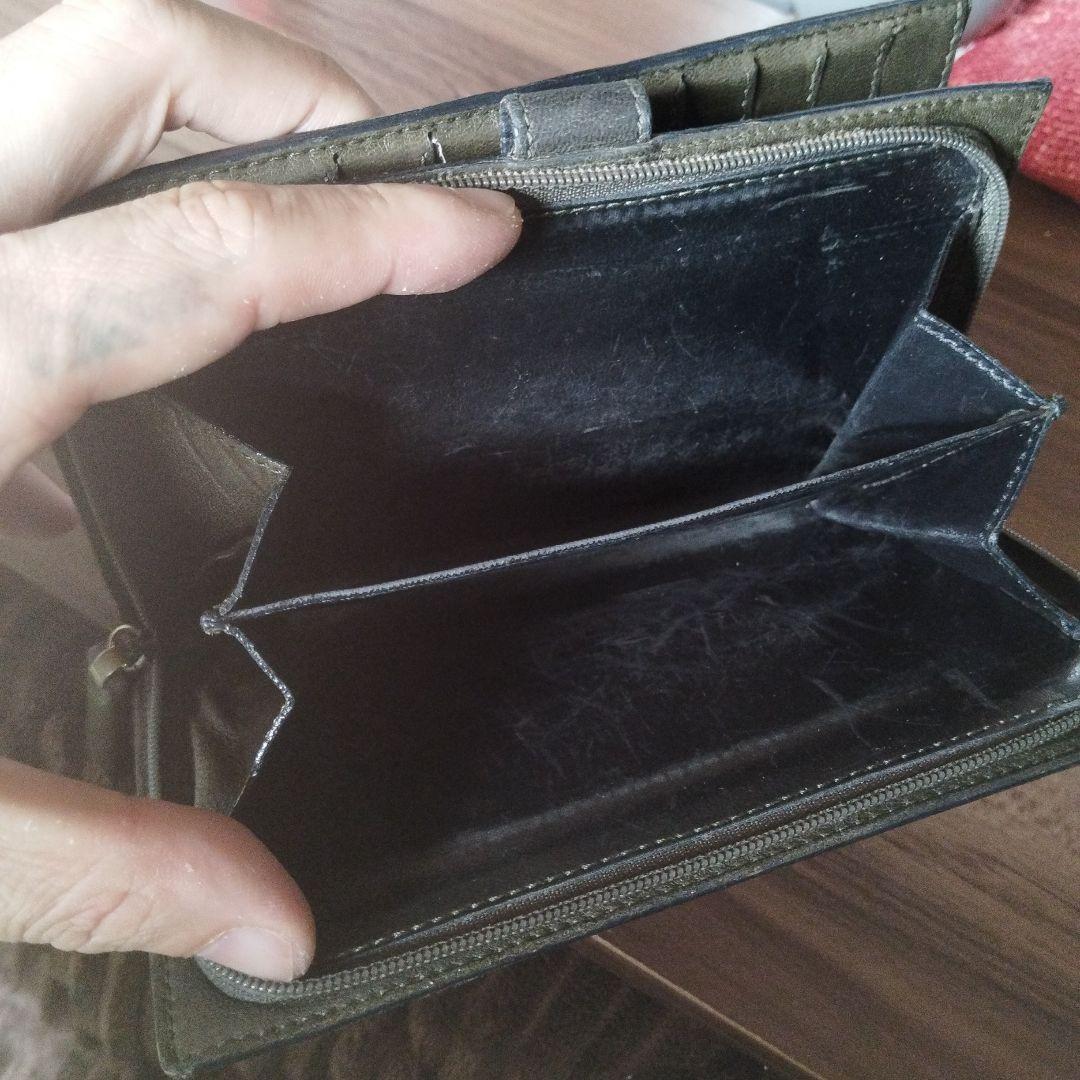 BOTTEGA ボッテガ・ヴェネタさ編み込みレザー二つ折り財布 ダーク