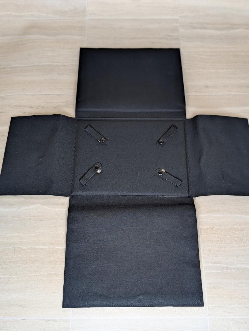シャネル CHANEL アクセサリー入れ ケース 空箱 デニム地 ベロア 黒