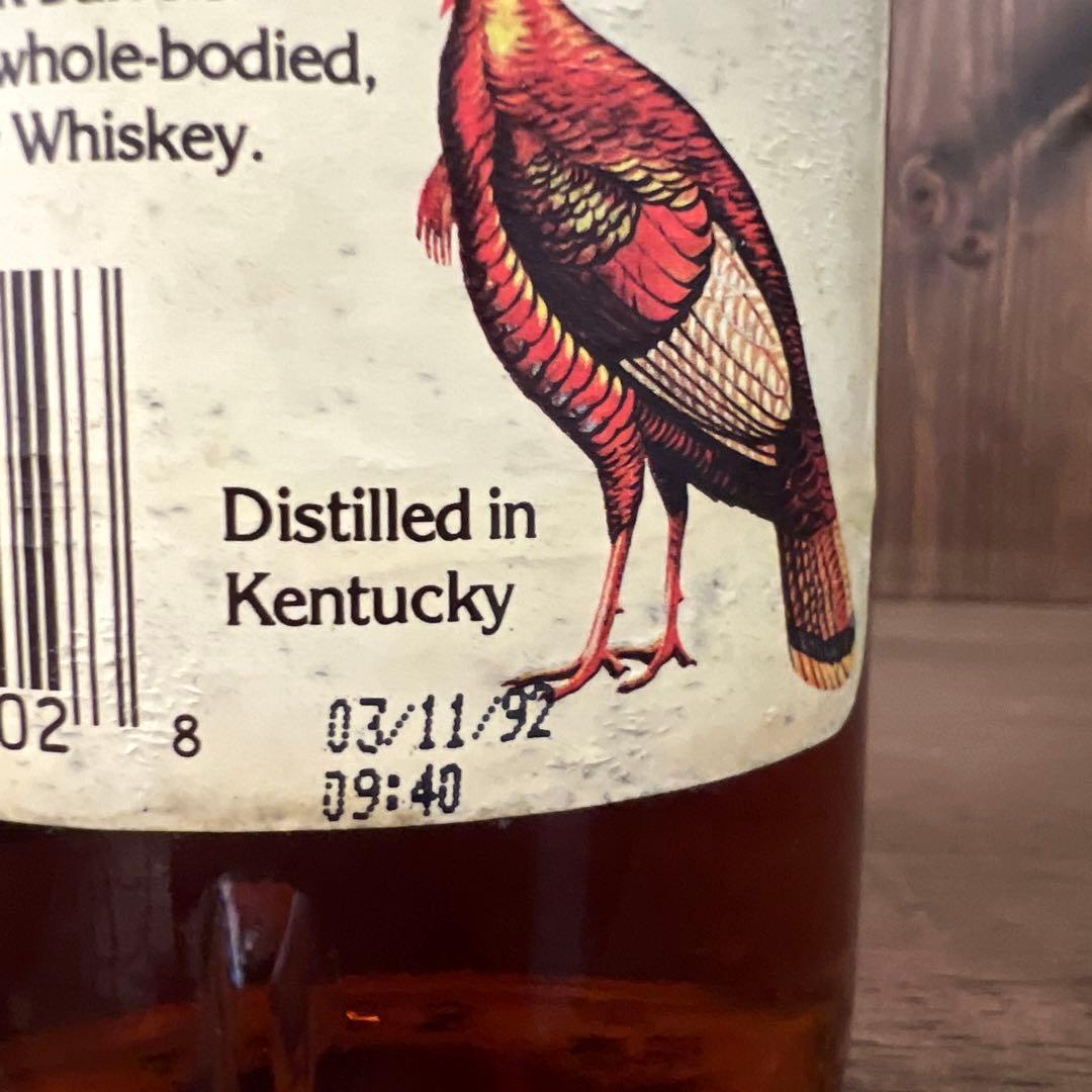 未開栓】WILDTURKEY ワイルドターキー 旧ラベル 1992年3月製造