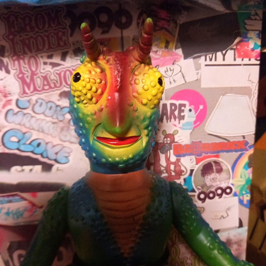 ライダー怪人スタンダードソフビ✨死神カメレオン✨初期個体✨貴重昭和レトロ✨激レア