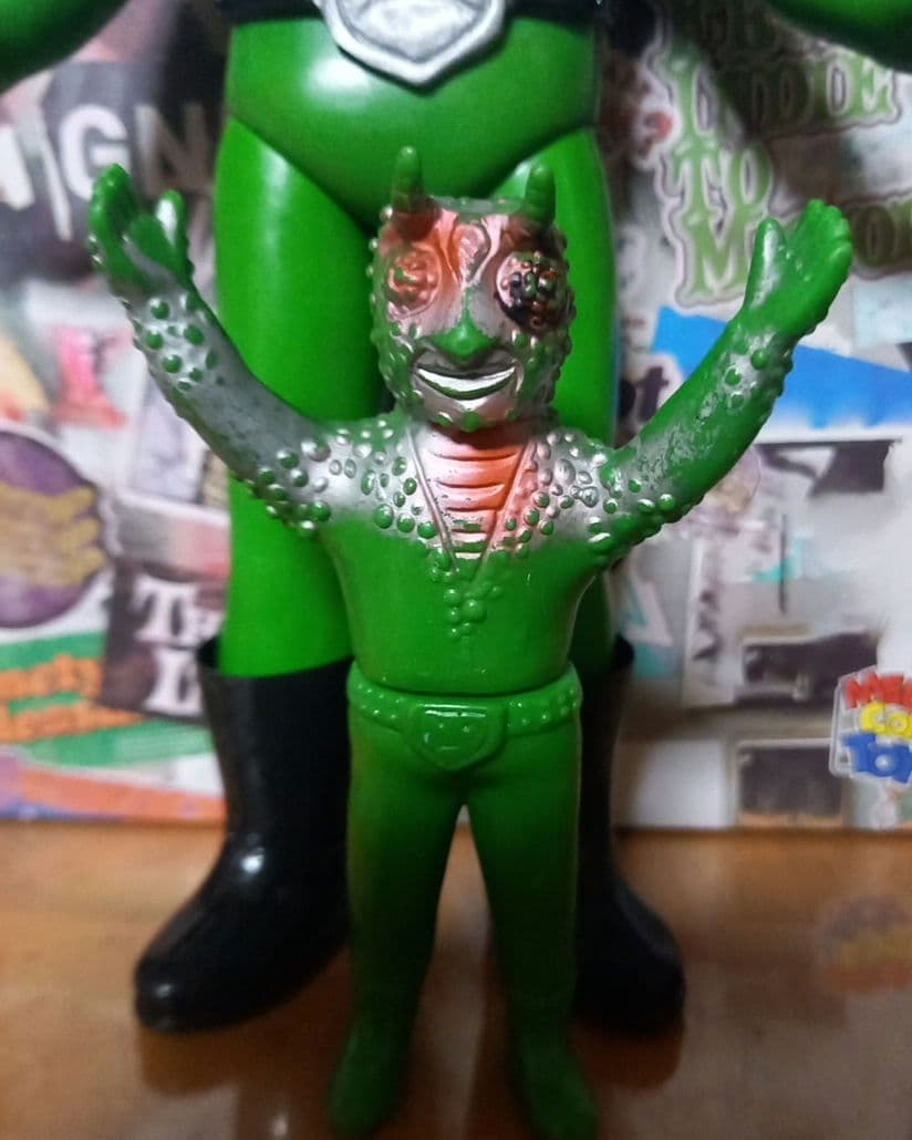 ライダー怪人スタンダードソフビ✨死神カメレオン✨初期個体✨貴重昭和レトロ✨激レア