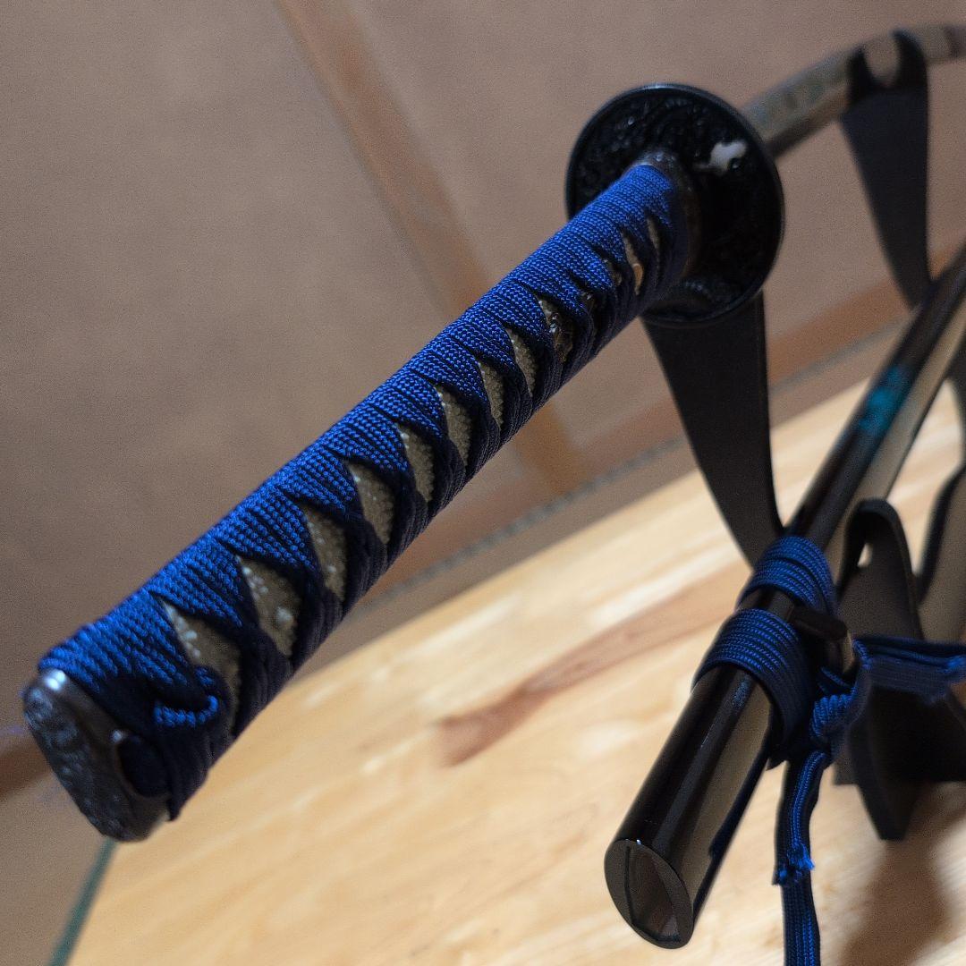 ✰週末価格✰　模造刀『マーブル青・グラデーション拵え』