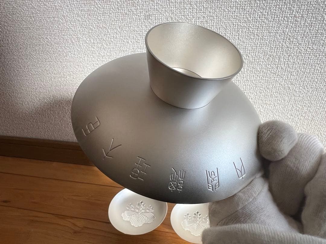 純銀製 銀杯 造幣局製　内閣総理大臣 刻印有 390g silver