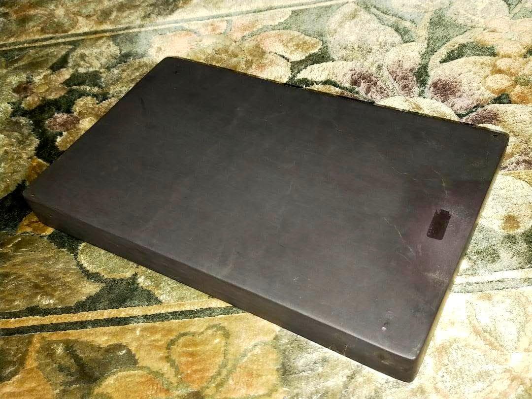 ♥中国　端渓硯　硯　3.9kg　木製ケース付き　端渓　骨董品