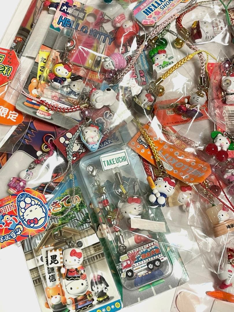 ご当地キティ 限定 レア 希少 根付 ストラップ まとめ売り サンリオ 平成