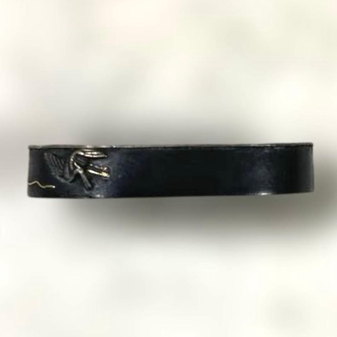 B-68 縁頭　金象嵌　武具　刀装具　骨董品　日本　時代物　美術品　工芸品