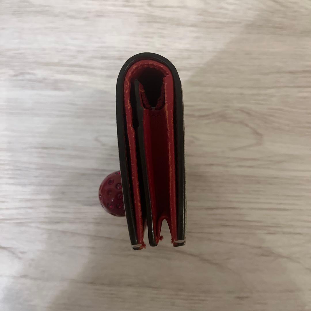 【あんしん鑑定】【限定価格】Gucci チェリー装飾 二つ折り財布